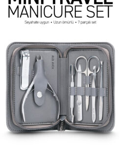Alix Avien Küçük Seyahat Boy Çantalı 7'li Manikür Seti - Mini Travel Manicure Set