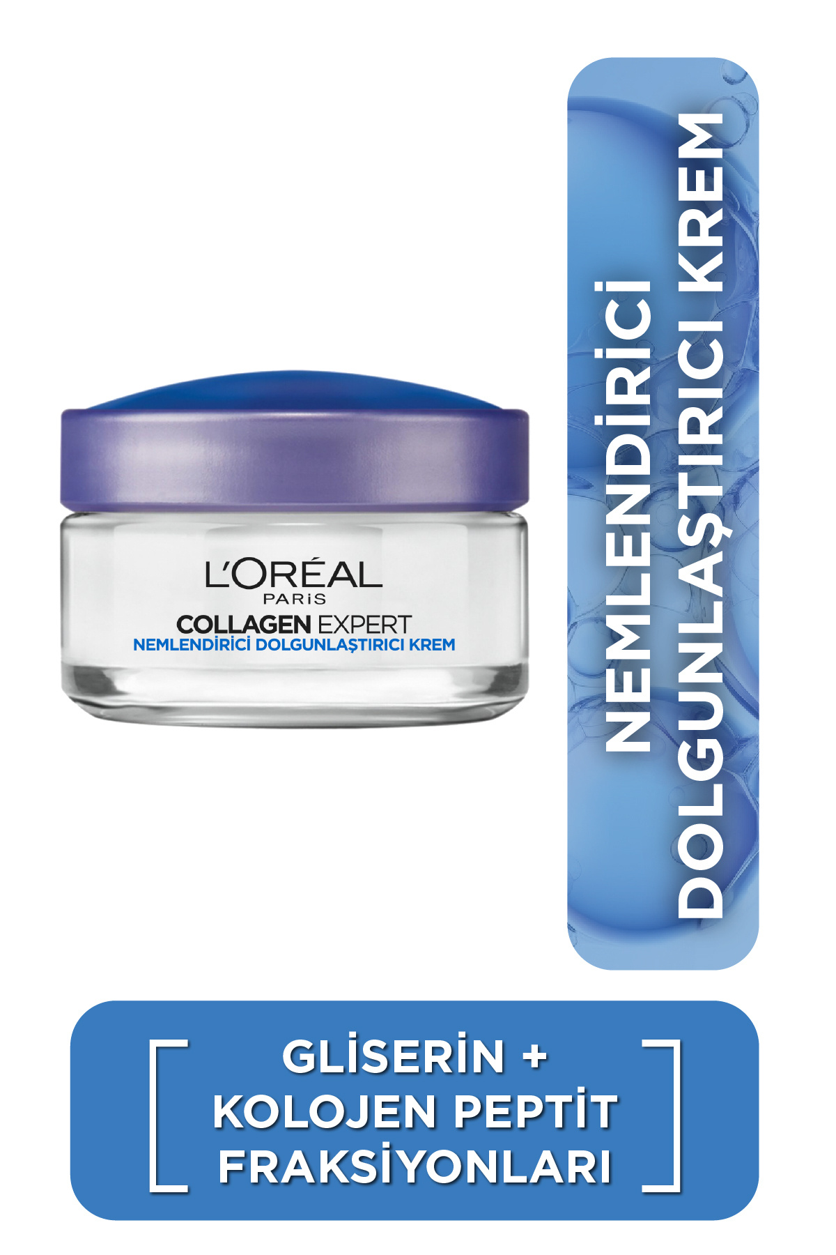 L'Oreal Paris Collagen Expert Kırışıklık Karşıtı Nemlendirici ve Dolgunlaştırıcı Yüz Bakım Kremi 50 ml