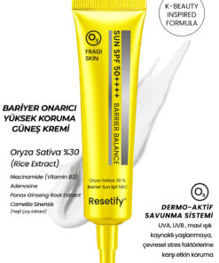 RESETIFY Barrier Balance Sun SPF50 Güneş Kremi 40 ML (Oryza Sativa )