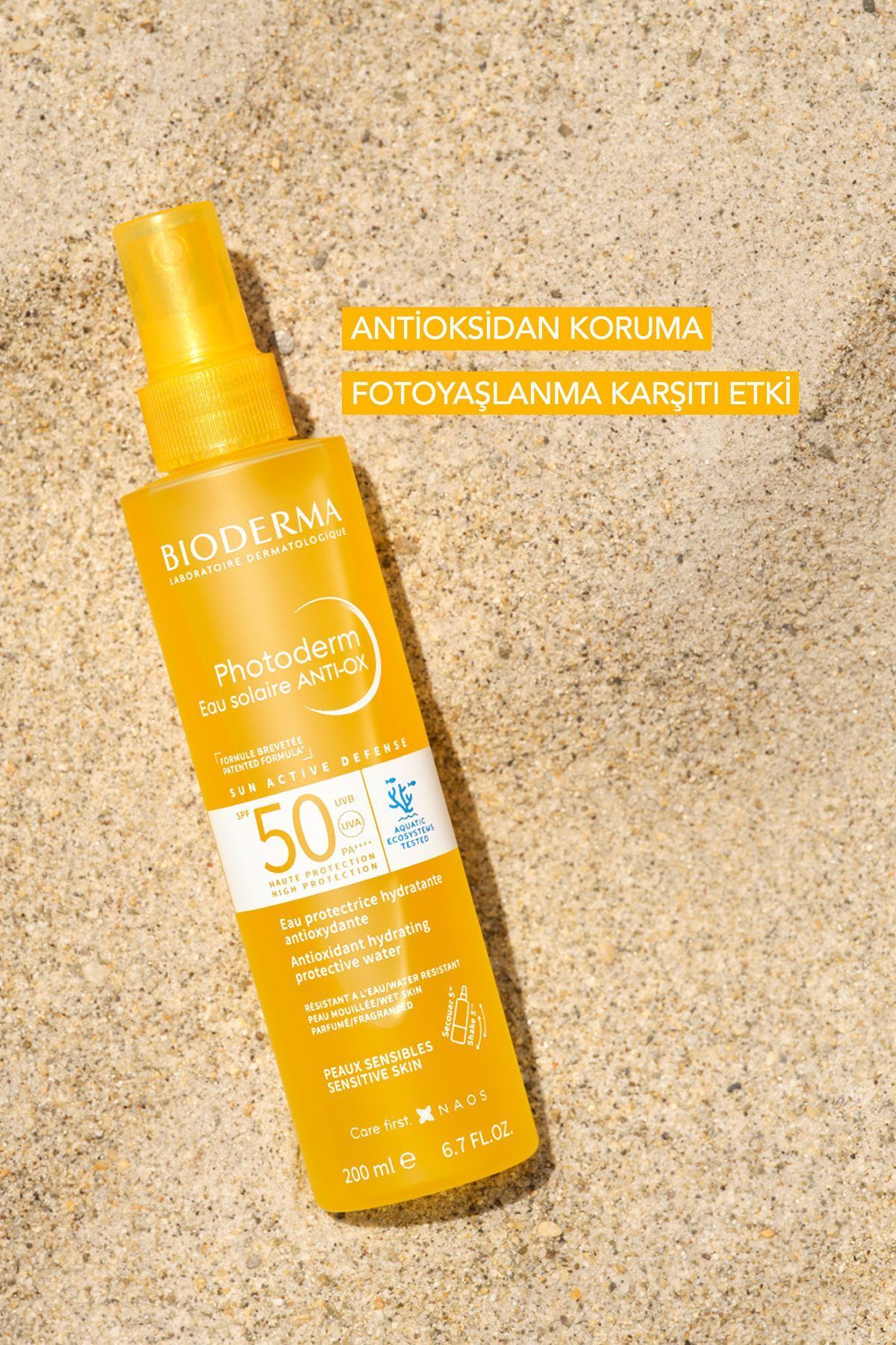 Bioderma Photoderm Anti-Ox SPF50 Hassas&Tüm Ciltler Antioksidan Etkili Yaşlanma Karşıtı Güneş Koruyucu 200ML - Görsel 3