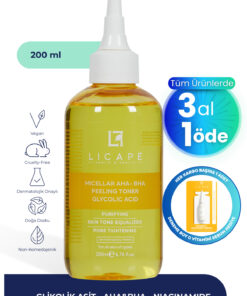 Licape Micellar Glikolik Asitli Aha-Bha Peeling Tonik 200ml
