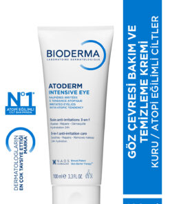Bioderma Atoderm Intensive Eye Kuru, Atopi Eğilimli Cilt Hyalüronik Asit İçeren Nemlendirici Göz Kremi 100ml