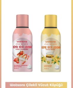 Watsons Çilekli Vücut Köpüğü ve Vanilyalı Vücut Köpüğü