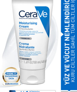CeraVe Nemlendirici Krem Kuru ve Çok Kuru Ciltler 50 ml