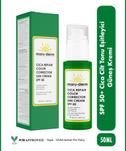 Maru.Derm Cica Cilt Tonu Eşitleyici Güneş Kremi SPF 50+ PA++++ 50 ML