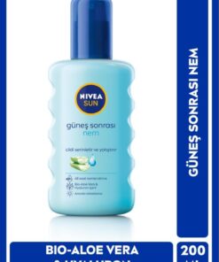 NIVEA SUN Güneş Sonrası Nemlendirici Vücut Spreyi 200ml,Serinletici,Yatıştırıcı,Aloe Vera,Hyaluron