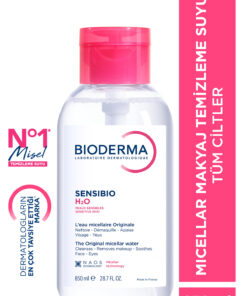 Bioderma Sensibio H2O Hassas ve Normal Ciltler için Micellar Arındırıcı Makyaj Temizleme Suyu 850 ML
