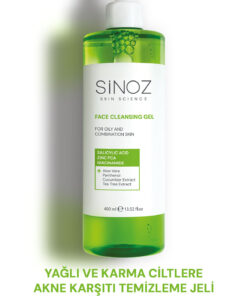 Sinoz Yağlı ve Karma Ciltler İçin Sebum Dengeleyici Yüz Temizleme Jeli 400 ml