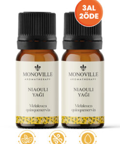 Monoville Nioli Uçucu Yağı 2'li Set Saf ve Doğal (Niaouli Essential Oil) 2x10 ml