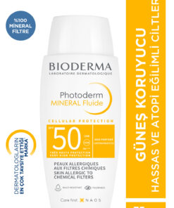 Bioderma Photoderm Mineral Fluid SPF50+ Çok Yüksek Korumalı Hassas & Tüm Ciltler İçin Güneş Kremi 75 Gr