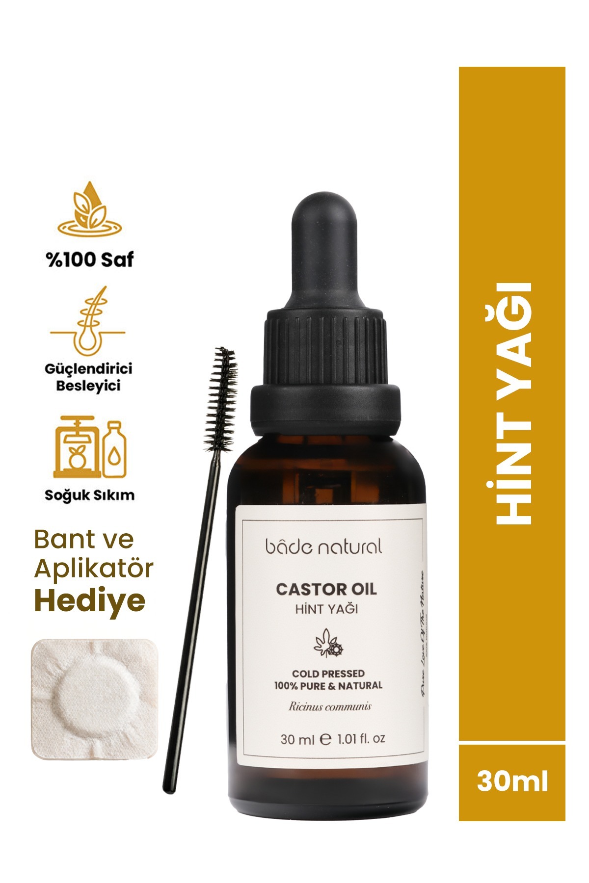 Bade Natural Hint Yağı Soğuk Sıkım 0 Saf 30 Ml