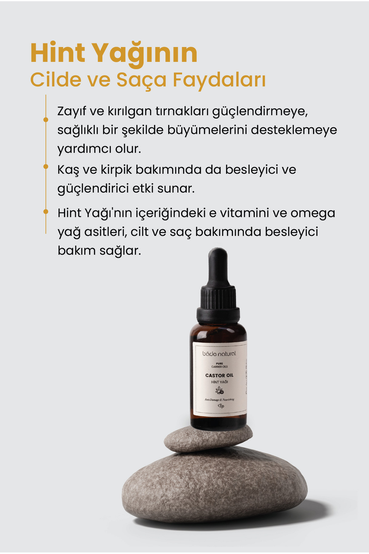 Bade Natural Hint Yağı Soğuk Sıkım 0 Saf 30 Ml - Görsel 3