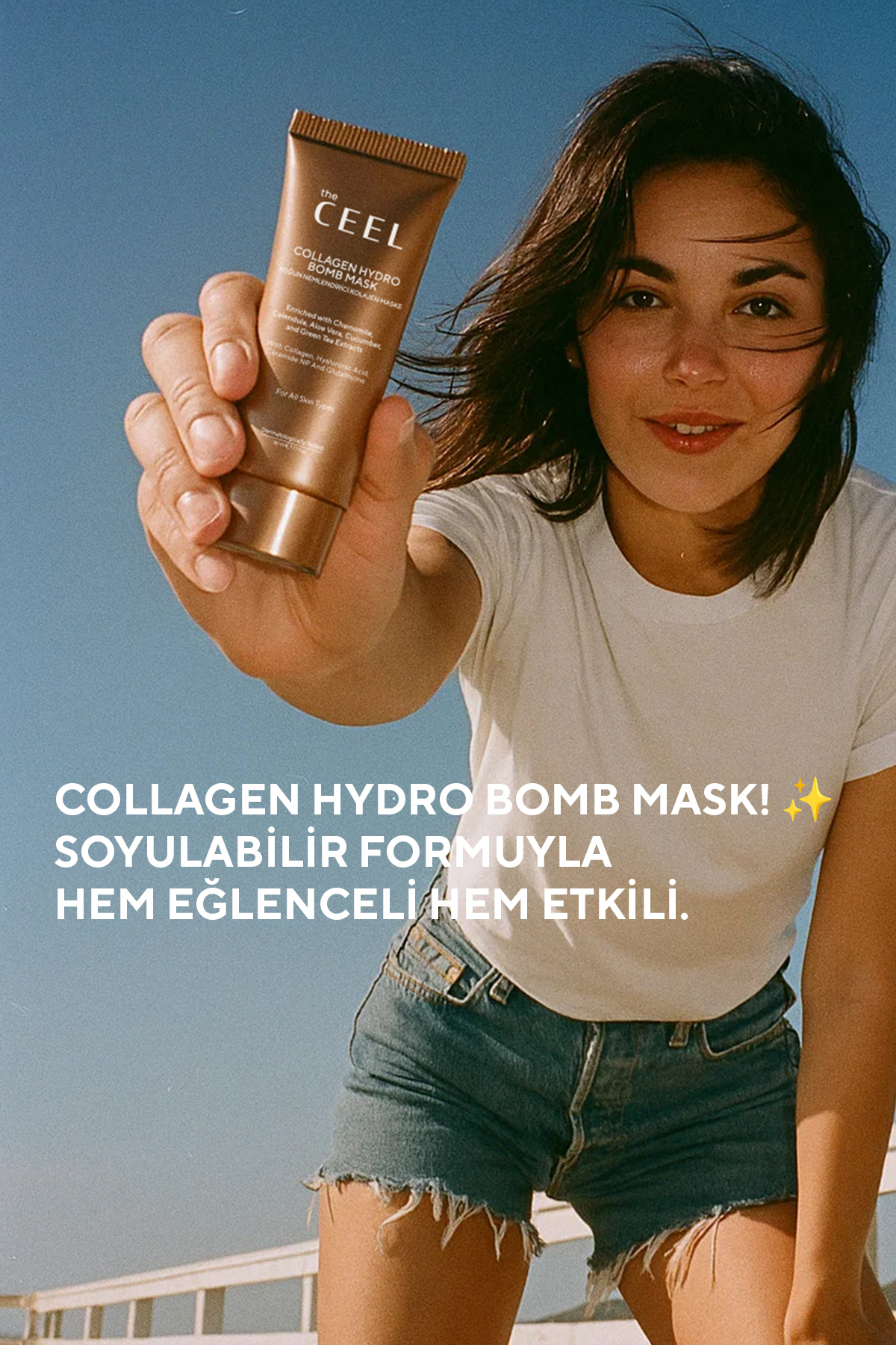 The Ceel Soyulabilen Kolajen Maske Glutatyon, Ceramide Np ve Yeşil Çay Özlü 50 ml - Görsel 3