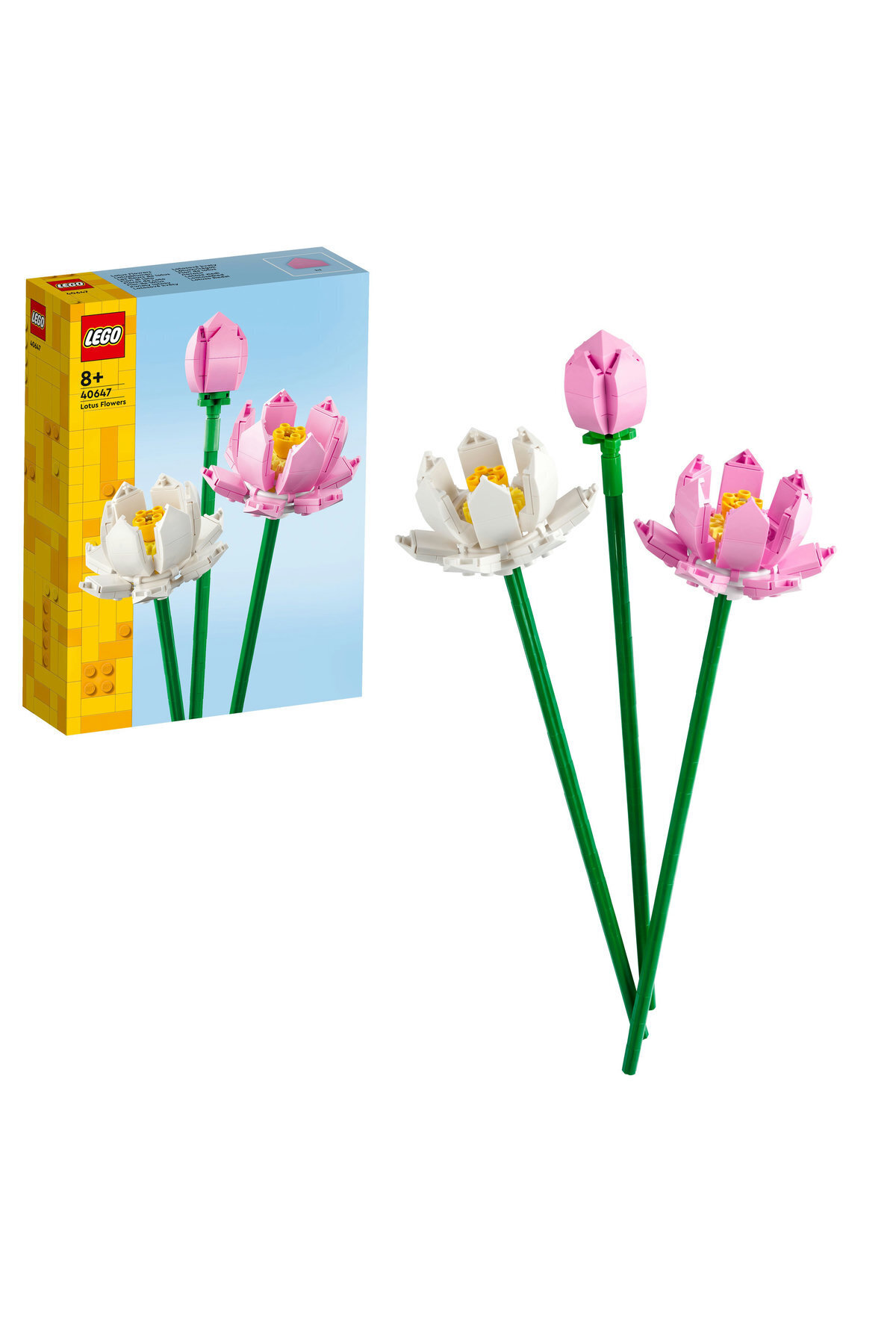 LEGO ® Botanicals Lotus Çiçekleri 40647 – 8 Yaş ve Üzeri Çocuklar için Oyuncak Yapım Seti (220 Parça)