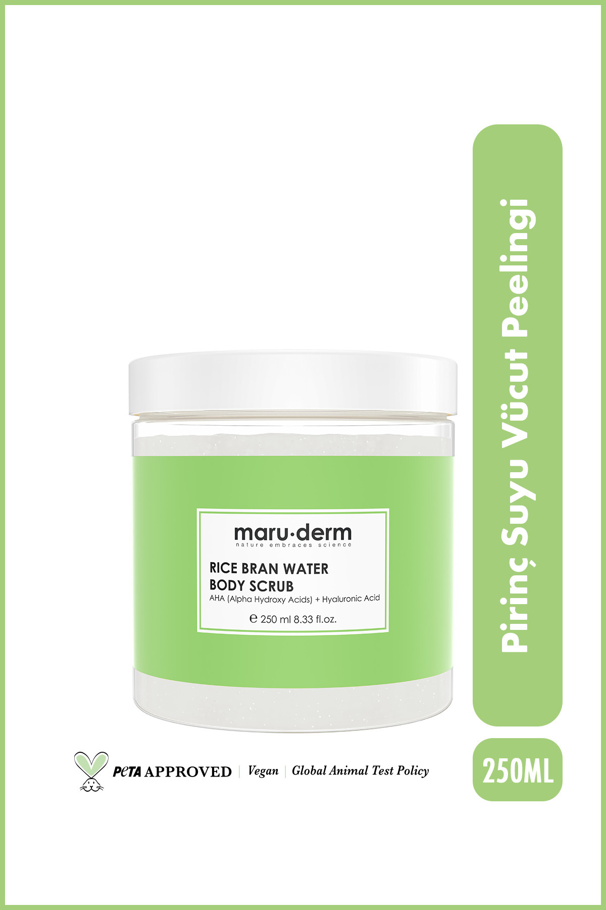 Genel Markalar Body Scrub | Pirinç Suyu Vücut Peelingi | AHA + Hyalüronik Asit 250 ML