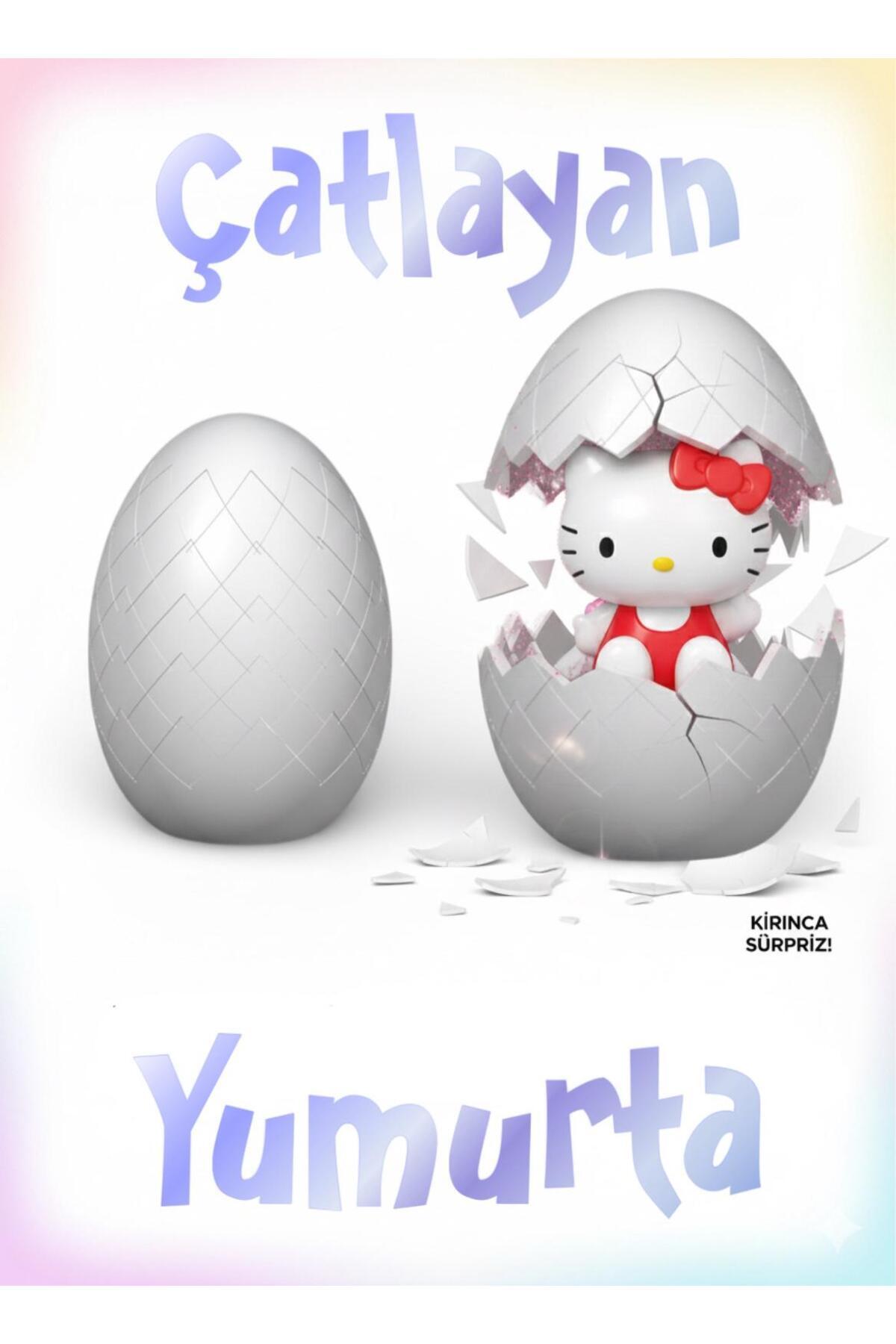 HEDİYEVİM Hello Kitty Sürpriz Figür Yumurta Hello Kitty Çatlayan Sürpriz Yumurta 1 ADET