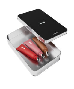 Kremi Lip Balm Set Metal Kutu Hediyeli I Kırmızı I Kahve I Nude I Nemlendirici I Dudak Parlatıcı - Görsel 2