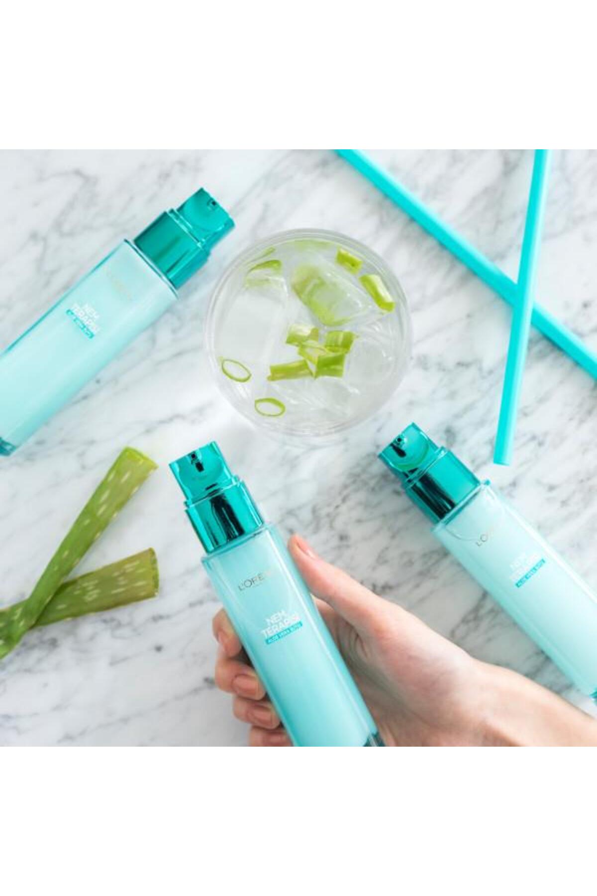 L'Oreal Paris Nem Terapisi Aloe Vera Suyu İçeren Normalden Karmaya Cilt İçin Su Bazlı Nemlendirici Yüz Kremi 70ml - Görsel 3