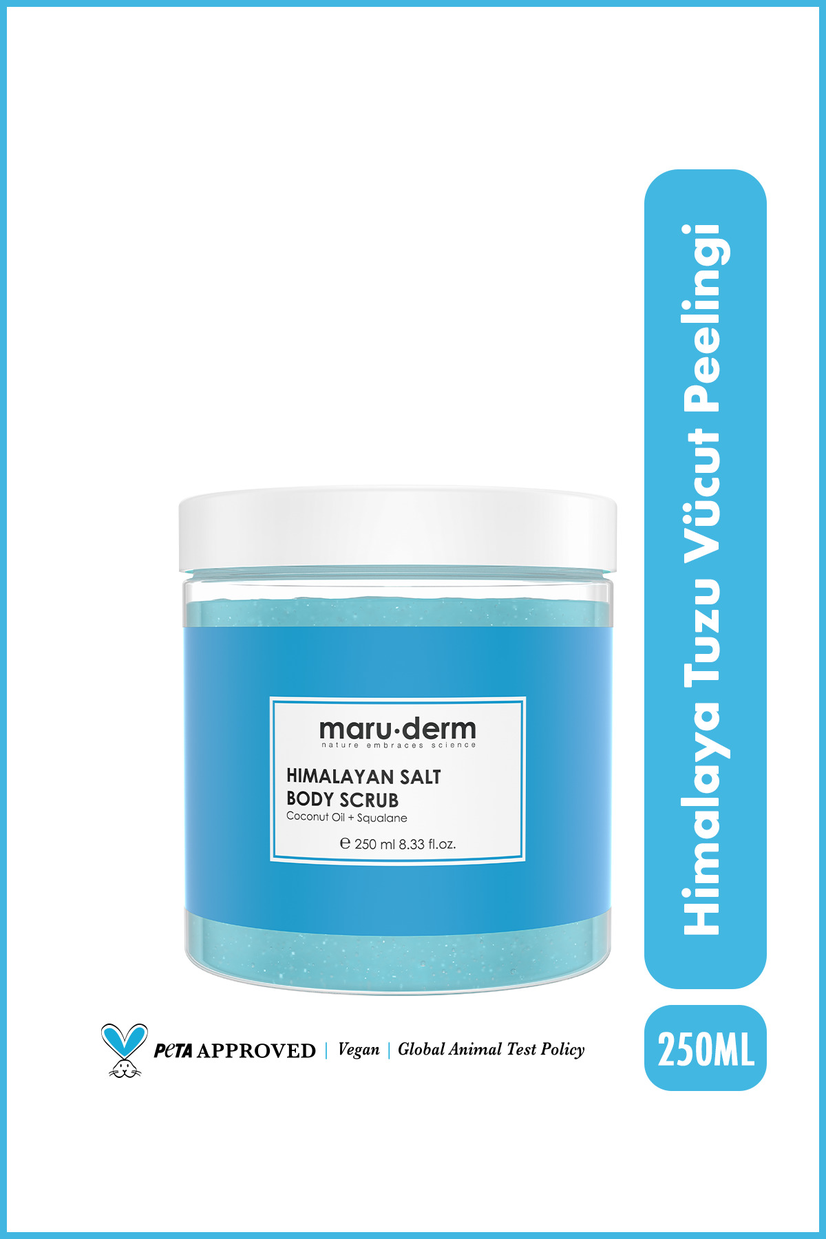 Genel Markalar Body Scrub | Himalaya Tuzu Vücut Peelingi | Squalane + Hindistan Cevizi Yağı 250 ML