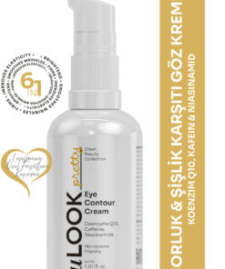 uLOOK Göz Çevresi Kremi 30 ml – Q10, Kafein ve Niasinamid İçeren Morluk Karşıtı, Şişlik Azaltıcı Canlandırıcı Krem