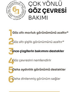 uLOOK Göz Çevresi Kremi 30 ml – Q10, Kafein ve Niasinamid İçeren Morluk Karşıtı, Şişlik Azaltıcı Canlandırıcı Krem - Görsel 3