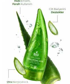 Bio Asia Aloe Vera Jel 250 ml – Kolajen ve Hyalüronik Asit İle Yoğun Nem ve Esneklik - Görsel 3