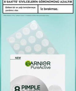 Garnier Pimple Patch 22'li Sivilce Bandı, Hidrokolloid Bant, 8 Saatte Hızlı Etki, Görünmez Akne Karşıtı Bant - Görsel 3