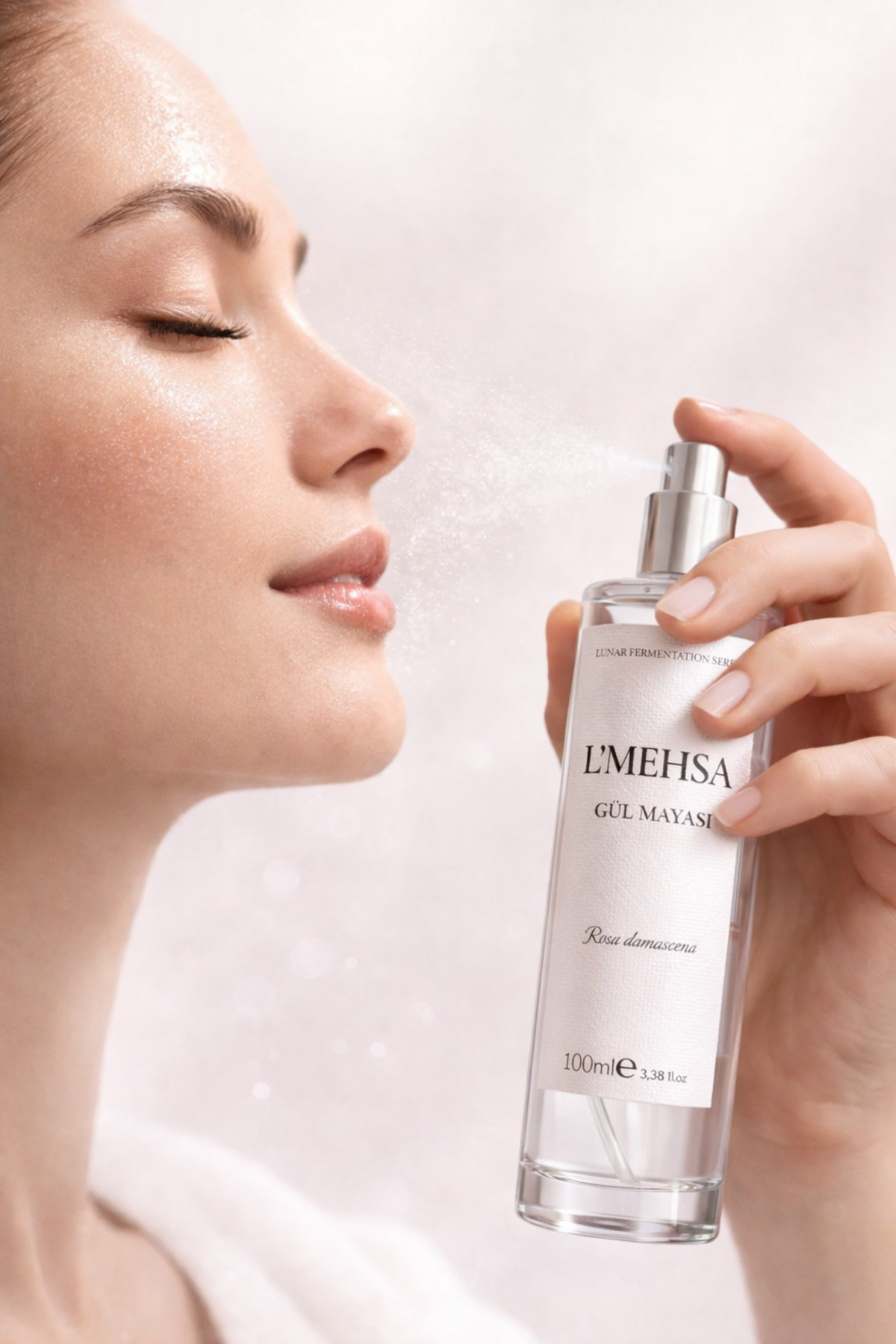 L’MEHSA YENİ HASAT Tam Gül Mayası 100 ml - 0 Doğal, Gül Yağı İçeren Yatıştırıcı & Nemlendirici Yüz Toniği - Görsel 3