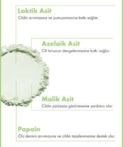 Maru.Derm AHA Meyve Enzim Hassas Toz Peeling 60 G (Azelaik Asit 0,8%+Laktik Asit 1%+Malik Asit 0.5%) - Görsel 2