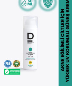 Dermoskin AcnMat Face Protection Gel Güneş Kremi Spf 50+ | Sivilce ve Akne Karşıtı | UVA&UVB Koruyucu | 50 ml