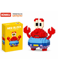 KİNKU New blokc Bay Yengeç Karakteri - Eğitici Oyuncak Yapboz - Orijinal
