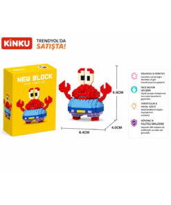 Alternative view of KİNKU New blokc Bay Yengeç Karakteri - Eğitici Oyuncak Yapboz - Orijinal