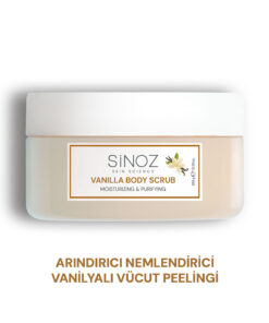 Sinoz Body Scrub Besleyici Arındırıcı Nemlendirici Vanilyalı Vücut Peelingi 300 gr