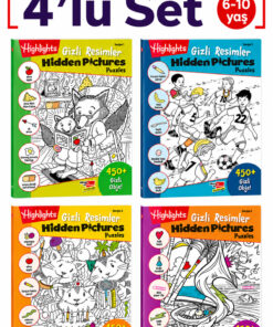 Dikkat Atölyesi Yayınları Hidden Pictures Gizli Resimler 4'lü Set Ara Bul Etkinlikleri