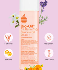 Bio-Oil Çatlak Karşıtı Nemlendirici Cilt Bakım Yağı 200 ml Leke Karşıtı Hamilelik Çatlakları İçin Vitamin E