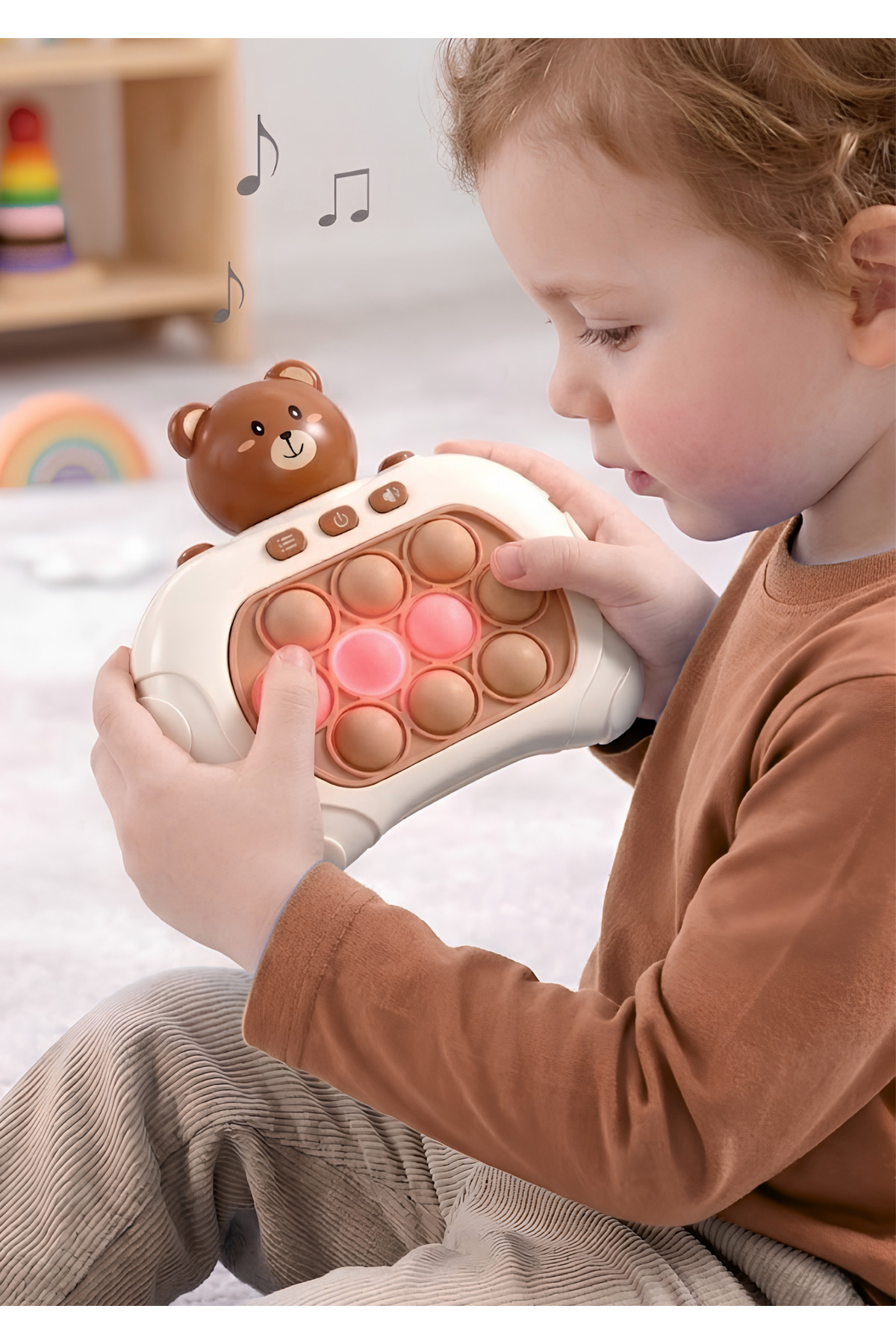 Boratila Toys Işıklı Ve Sesli Hızlı Popit Oyuncak El Konsolu - 999+ Seviyeli 4 Farklı Oyun Modlu Elektronik Hafıza Ve Zeka Geliştirici Çocuk Oyuncak