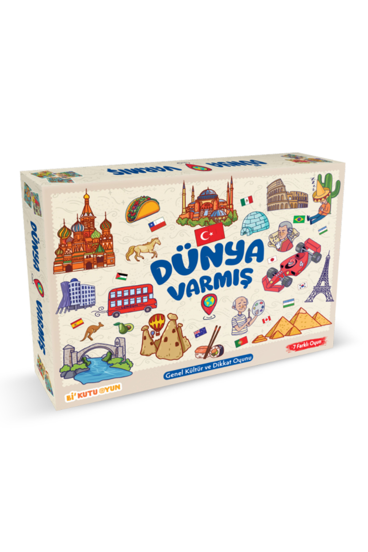 Bi Kutu Oyun Dünya Varmış - Genel Kültür ve Dikkat Oyunu (7 Farklı Oyun)