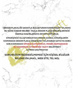 Alternative view of karbonsoft Akülü Araba Plakası | Kişiye Özel Akülü Araba Plakası | Akülü Araba Özel Plaka | Aksesuar (2 Adet)