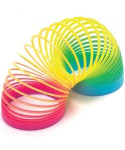 Genel Markalar Oyuncak Stres Yayı Gökkuşağı Karışık Renkli Büyük Boy Rainbow Stres Yayı Renkli Eğlenceli Yay