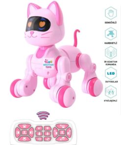 Brother Toys Uzaktan Kumandalı 30 Fonksiyon Akıllı Interaktif Öğretici Robot Oyuncak Kedi