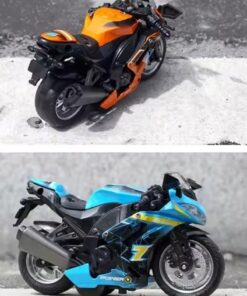 Alternative view of Brother Toys Oyuncak Sürtmeli Kaliteli Motorsiklet Motor Özel Üretim 13 Cm. 1 Adet Mavi, Turuncu, Kırmızı