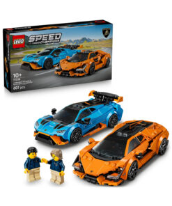 LEGO ® Speed Champions Lamborghini Revuelto ve Huracán STO 77238 – 10+ Yaş Araba Yapım Seti (607 pr)