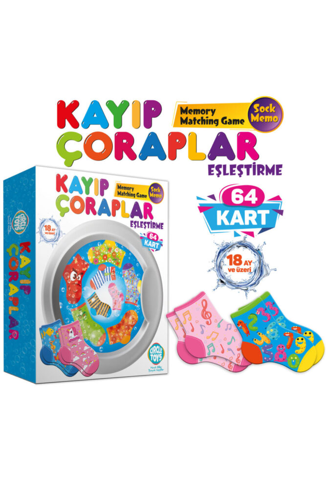 Circle Toys Kayıp Çoraplar Eşleştirme Beceri Zeka Geliştirme Oyunu - Görsel 3
