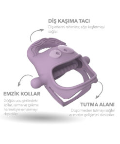 Alternative view of Mochi Diş Kaşıyıcı-Lila