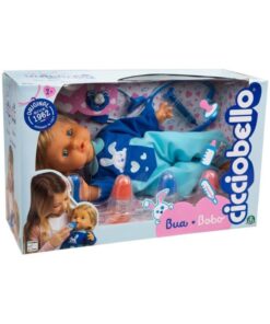Cicciobello Çok Hastayım | 42 cm Hasta Et Bebek + Doktor Aksesuar Seti | Yanakları Kızaran Bebek