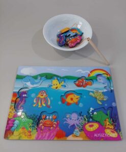 Alternative view of ALYÜZ Mıknatıslı Ahşap Balık Tutma Oyunu, Eğitici, Montessori, Balık Yakalama