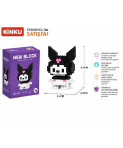 Alternative view of KİNKU Kitty Kuromi Mini Kuromi Karakter Figür Oyuncak 3D Yapboz Puzzle Yapı Oyuncakları