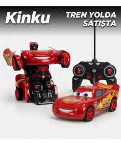 KİNKU Şimşek Mcqueen Uzaktan Kumandalı Robota Dönüşen Şimşek Mcqueen araba