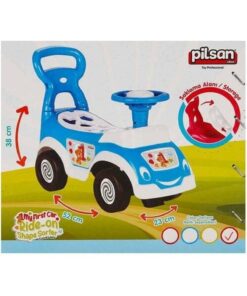 PİLSAN Pilsan Bultaklı Ilk Arabam Mavi -bebek Yürüme Yardımcısı