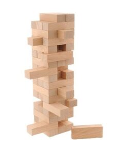 Genel Markalar Denge Oyunu Jenga 54 Parça Eğitici Zeka Oyunu - Ailece Oynanır - Çocuklar İçin Kutu Oyunu